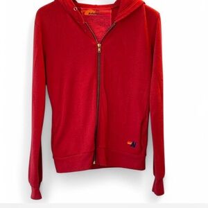 Aviator Nation Red Zip-Up Hoodie